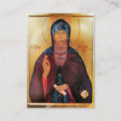 Placement Carte de prière St. Antoine de Dymsk, Novgorod (Devant)