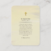 Placement Carte de prière St. Olga Equal-to-the-Apostles (Dos)