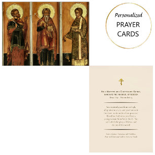 Placement Carte de prière Sts Gurias, Samonas et Abibus Mart