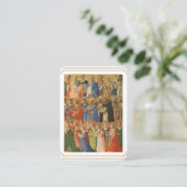 Placement Carte de prière traditionnelle de la Toussaint (Debout devant)