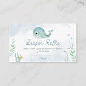 Placement Carte de rabat pour Baby shower de baleine pour bé (Devant)