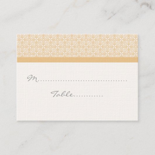 Placement Carte de rangement Mariage chic raffinée (Devant)