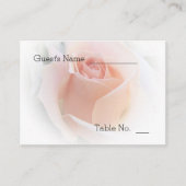 Placement Carte de réglage de la place mariage Peach rose Ro (Devant)