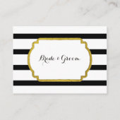 Placement Carte de réglage de la table de Mariage de bande n (Dos)