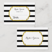 Placement Carte de réglage de la table de Mariage de bande n (Devant / Derrière)