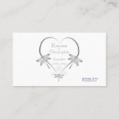 Placement Carte de réglage mariage Place Dragonflies d'argen (Dos)