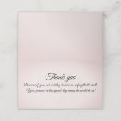 Placement carte de remerciements mariage (Extérieur déplié)