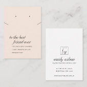 PLACEMENT CARTE DE REMORQUAGE DE COUCHES DE CADEAU ROSE AMI  (Devant / Derrière)