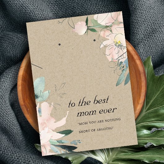 PLACEMENT CARTE DE REMORQUAGE FLORALE MOM KRAFT BLUSH