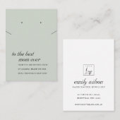 PLACEMENT CARTE DE REMORQUERIE VERTE GRISE RUSTIQUE (Devant / Derrière)