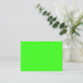 Placement Carte de Repas Plate Vert Néon – Personnalisable (Debout devant)