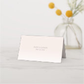 Placement Carte de réservation avec message de remerciement (Dos)