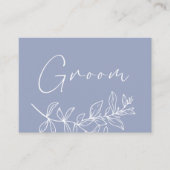 Placement Carte de réservation de mariage à la fleur de perv (Devant)