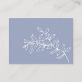 Placement Carte de réservation de mariage à la fleur de perv (Dos)