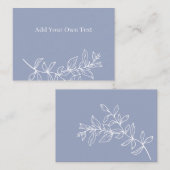 Placement Carte de réservation de mariage à la fleur de perv (Devant / Derrière)