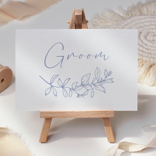 Placement Carte de réservation de mariage avec fleur de perv