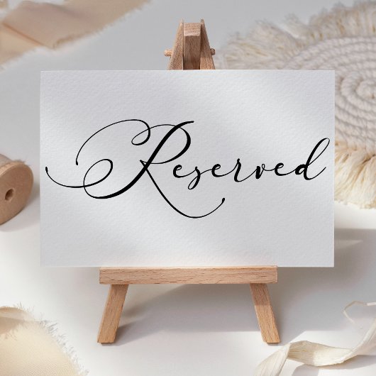 Placement Carte de réservation de mariage simple moderne noi