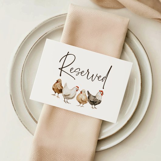 Placement Carte de réservation pour invité de mariage à la f