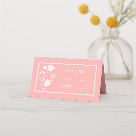 Placement Carte de Rose de corail (Devant)