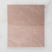 Placement Carte de Rose neutre en marbre rose (Intérieur déplié)