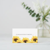 PLACEMENT CARTE DE SIÈGE AQUA RUSTIC SUNFLOWER (Debout devant)