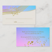 Placement Carte de siège Bat mitzvah de musique (Devant / Derrière)