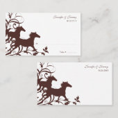 Placement Carte de siège Brown Wild Horses (Devant / Derrière)