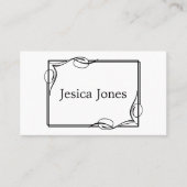 Placement Carte de siège classique avec nom d'hôte. (Devant)