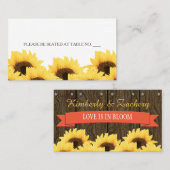 PLACEMENT CARTE DE SIÈGE DE SIÈGE DE CORAIL RUSTIQUE (Devant / Derrière)