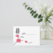 Placement Carte de siège de table Cherry Blossom Double Bonh (Debout devant)