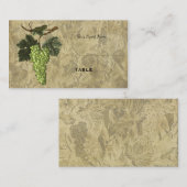 Placement Carte de Siège de Table de Mariage Élégant de Vign (Devant / Derrière)