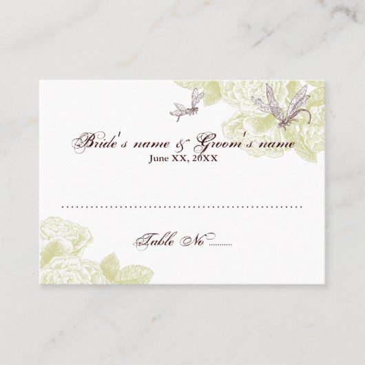 Placement Carte de siège du client (Devant)