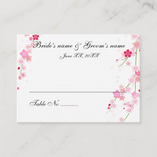 Placement Carte de siège du client (Devant)