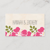 PLACEMENT CARTE DE SIÈGE FUCHSIA HIBISCUS HAWAIIAN (Dos)