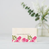 PLACEMENT CARTE DE SIÈGE FUCHSIA HIBISCUS HAWAIIAN (Debout devant)
