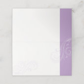 Placement Carte de siège lavande, Collection Mariage Carolin (Extérieur déplié)
