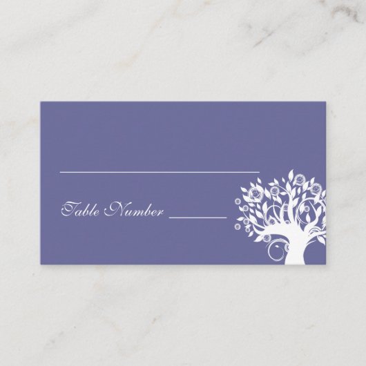 Placement Carte de siège Mariage Arbre Purple 669 (Devant)