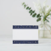 Placement Carte de siège Mariage Bleu Gold & White Star BLAN (Debout devant)