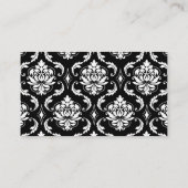 Placement Carte de siège Mariage damassé rouge, noir (Dos)