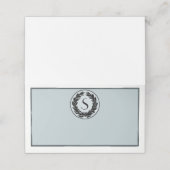 Placement Carte de siège pliée Monogramme Mariage (Extérieur déplié)