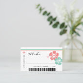 Placement Carte de siège pour les fleurs d'Hibiscus vert de  (Debout devant)