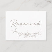 Placement Carte de Siège Réservé pour Invité de Mariage Vint (Devant)