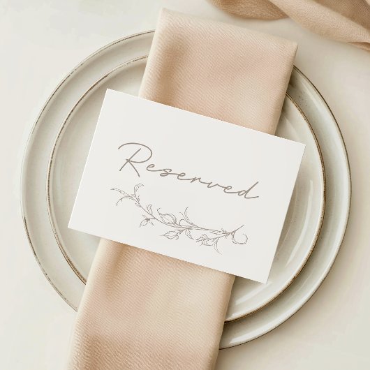 Placement Carte de Siège Réservé pour Invité de Mariage Vint