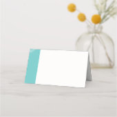 Placement Carte de siège Turquoise, Caroline Mariage (Dos)