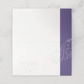 Placement Carte de siège violet, Collection Mariage Caroline (Extérieur déplié)