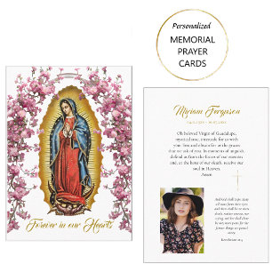 Placement Carte de souvenir catholique d'arche remplie de fl