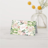 Placement carte de table à fleurs botaniques roses pour mari (Dos)