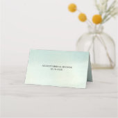 Placement Carte de table à personnaliser aquarelle de forêt  (Dos)