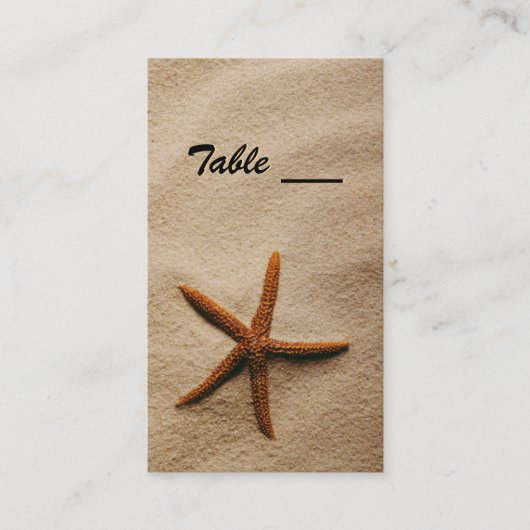 Placement Carte de table Beach Serenity (Devant)