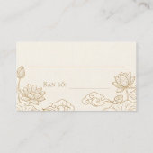 Placement Carte de table bilingue vietnamien-anglais double (Dos)